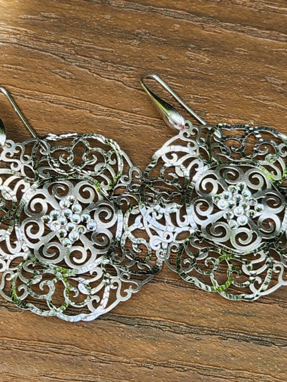 MILOR ITALY Filigree Sterling Silver 925 EARRINGS